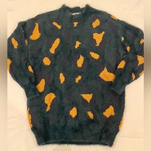 THML Fuzzy Cheetah Sweater